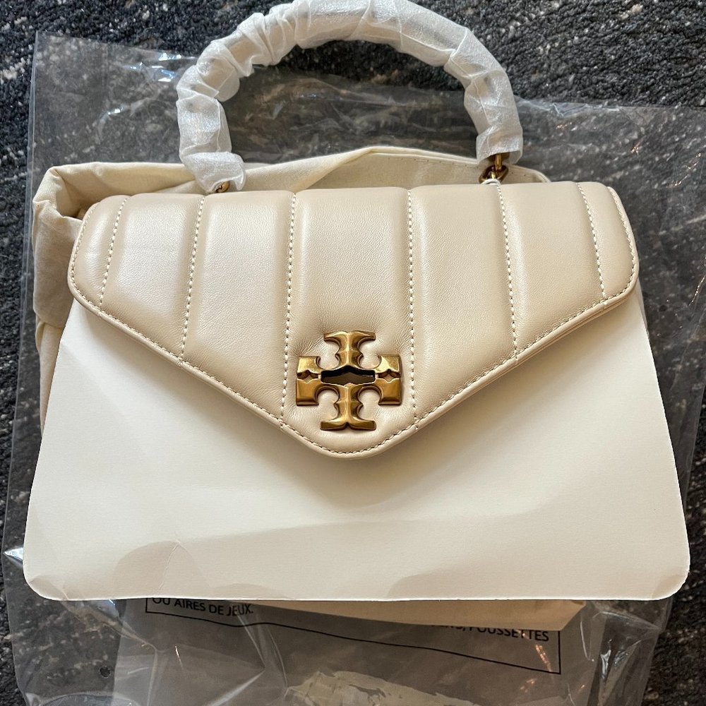 NWT Tory Burch Kira Small Quilted Top-Handle Satchel Bag